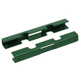 Alberts 672935 Mat Connector for Double Rod Grid Mats Green Plastic-Coated RAL 7016 140 x 18 x 15.5 mm