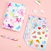 WERNNSAI Kids Diary Set, Girls Unicorn Diary with Lock, Secret