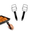 Oven Rack Puller, 2-Pack Air Fryer Tray Lifter With Black