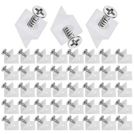 150 Pcs Wedge Bracket, Furniture Cabinet Bottom Repair Fixed, Drawer Corner Bracket with Screw Metal Fasteners,Urniture Cabinet, Desk， Suitable for Home