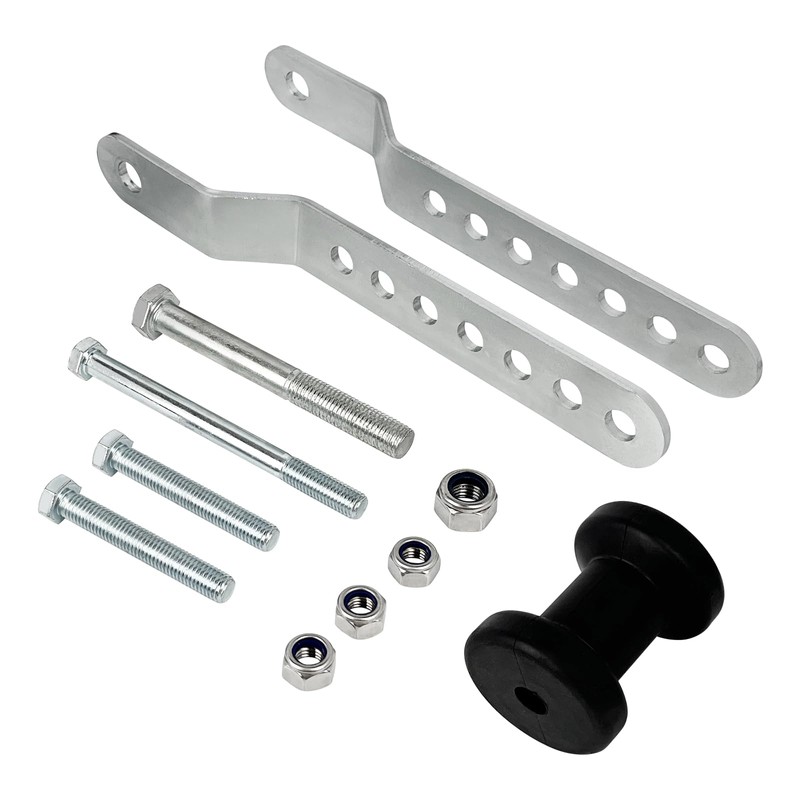 TENGBASE Marine Keel Roller, Adjustable Roller Bracket Assembles, 4” Rubber