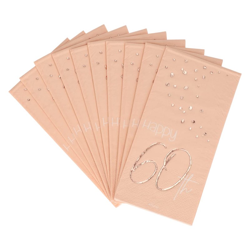 Folat 67260 Napkins Elegant Lush Blush Years 33 x 33