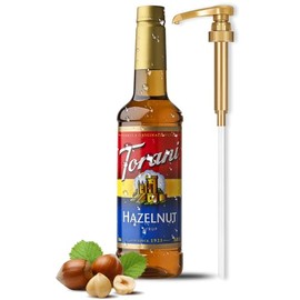 Coffee Syrup, Hazelnut Flavored Syrup for Drinks, Pump Included, 25.4 Fl Oz