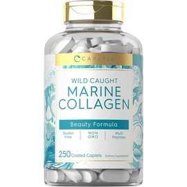 Marine Fish Collagen + Calcium 250 Capsules x 1 Bottle / 마린 피쉬 콜라겐 + 칼슘 250캐블릿 x 1통