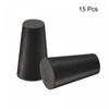 sourcing map Pack of 15 Tapered Rubber Caps 10 mm