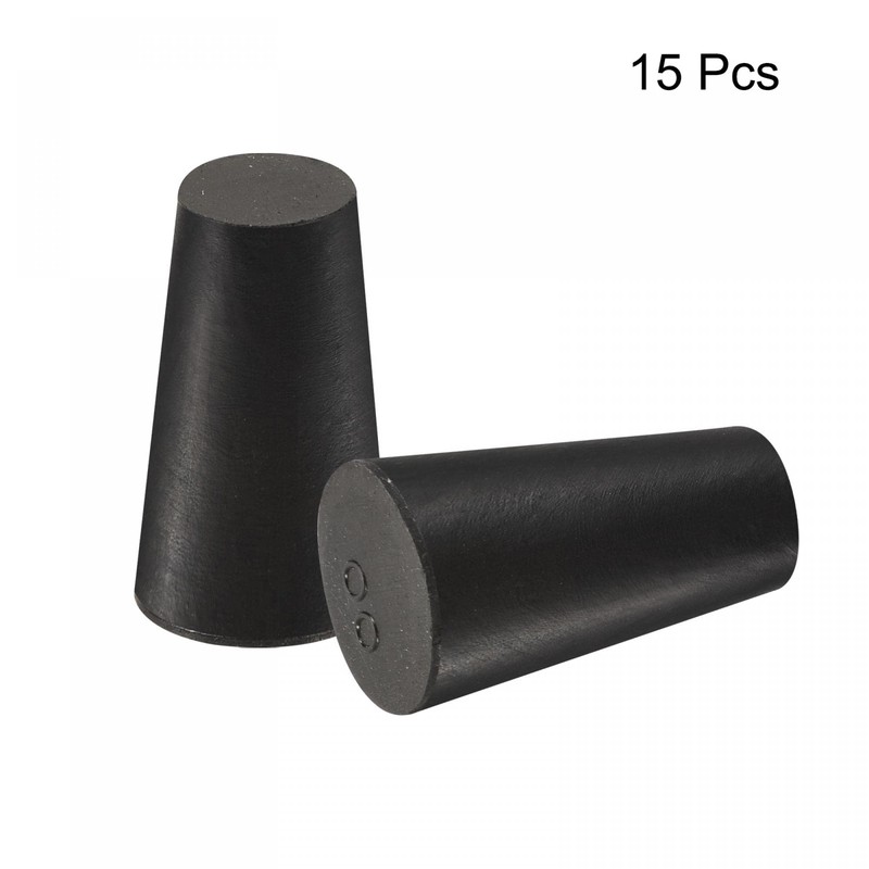 sourcing map Pack of 15 Tapered Rubber Caps 10 mm