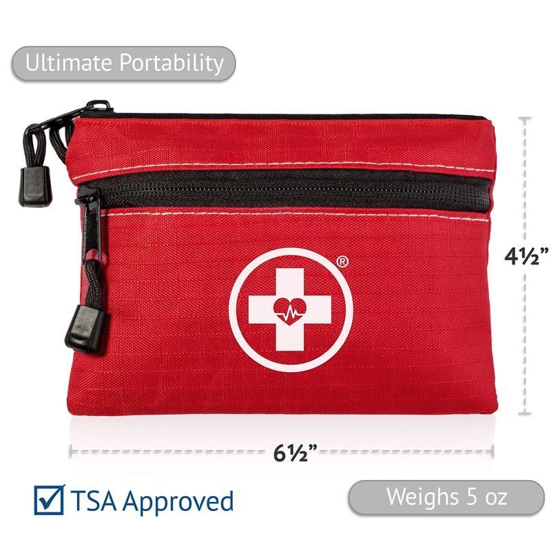 Swiss Safe 2-in-1 First Aid Kit for Car, Travel &