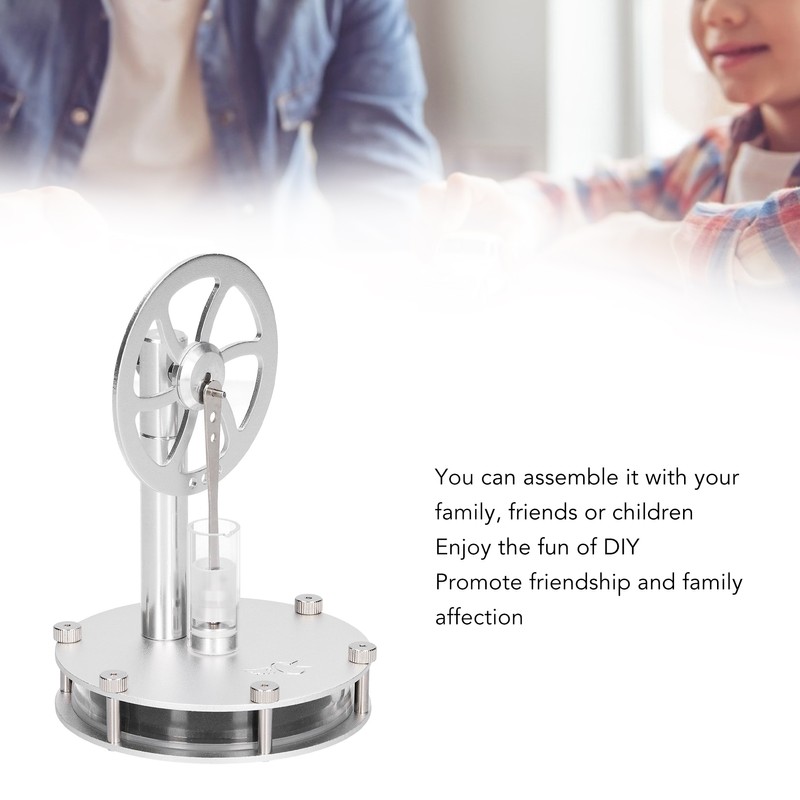 Low Temperature Stirling Engine Model Aluminum Physical Experimental Engine Model