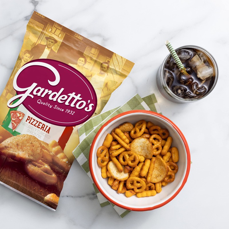 Gardetto's Snack Party Mix, Pizzeria, Savory Pub Mix Snack Bag,