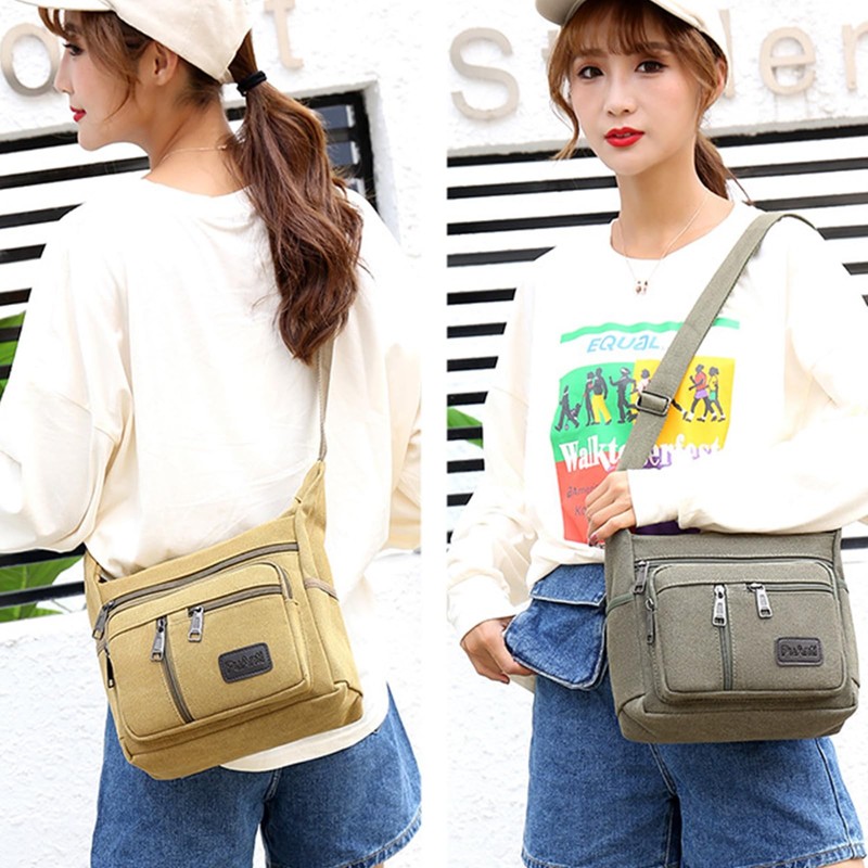 NEXSTAGES Shoulder Bag, Men's, Large Capacity, Canvas, Canvas, Black