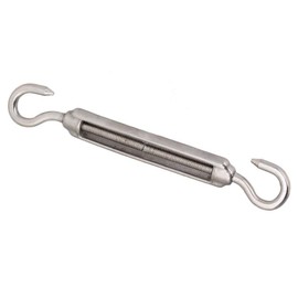 Eidoct 5 Pcs Stainless Steel 304 Turnbuckle Wire Rope Cable Tension (M5 Hook & Hook)