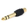 Monoprice 107150 6.35mm Stereo Plug to RCA Jack Adaptor, Gold