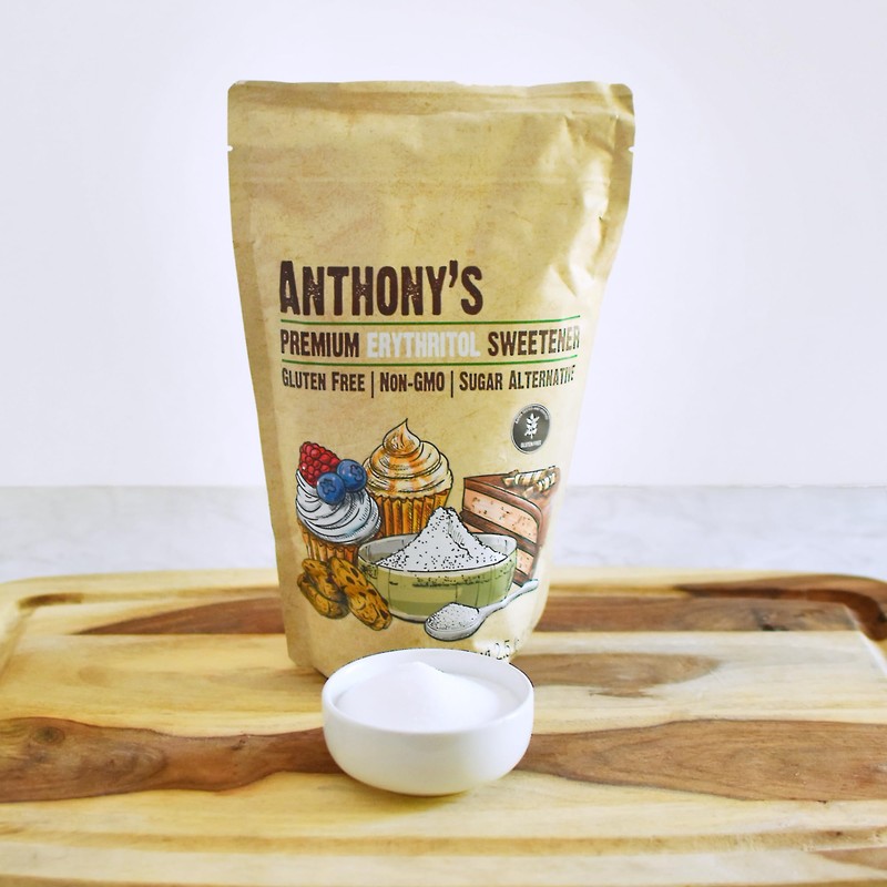Anthony's Erythritol Granules, 2.5 lb, Non GMO, Sweetener, Keto &