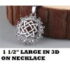 Fashion Jewelry big OCCULT SUN STAR SYMBOL VIKING Pendant on
