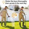 Knee-Friendly Lawn Aerator Tool, Manual Lawn Aerator for Yard,Spring Loaded