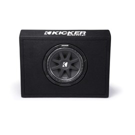 Kicker 43TC104 Comp 10-inch Subwoofer in Thin Profile Ported Enclosure 4-Ohm