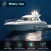 4Pcs 3.15”Round LED Marine Light with sliver housing, Navigation Boat