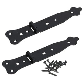 KOTARBAU® Set of 2 Shutter Hinges 220 mm Narrow Gate Hinge Stylish Door Hinge of Highest Quality Throw Hinges Cross Hangers Garden Gate Hinge