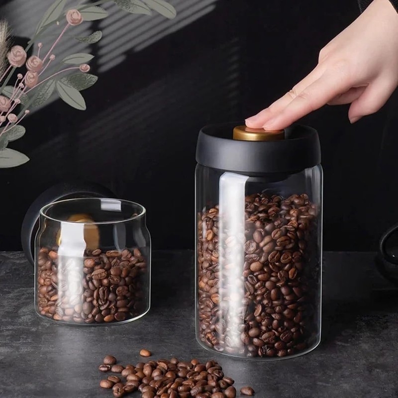 Barfeery Coffee Beans Vacuum Sealed Tank Household Moisture-Proof Air Extraction