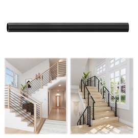 1 Pack 5.9inch x 35/64 inch Iron Stair Baluster Sample, Matte Black Hollow Horizontal Interior Baluster, Stair Railing Spindles for Indoor Staircase