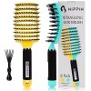Hippih Cepillo Desenredante 2 Pack, Hippih Cerdas De Jabalí Para