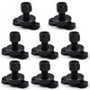 (8 Pack) L-Track Double Lug Threaded Stud Nut Fitting Tie