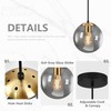 KoKo&Yukina 8 Inch Gold Pendant Light Globe Pendant Lights Kitchen