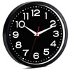 Wall Clock Silent Non-Ticking Modern Clock Battery Operated 10 Inch