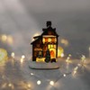 hausleben Christmas Town Christmas Village with Lighting 4 Pieces