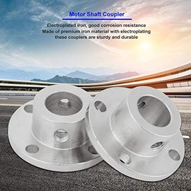 2 Pieces M4 Rigid Flange Coupling Motor Shaft Coupling Plug Electroplating Motor Guide Shaft Coupling Axle Bearing Fitting Connector ID 12 mm AD 18 mm