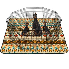 LOOBANI Reusable Pee Pads for Dogs Extra Large: 72"x 72" Washable Puppy Pads Waterproof , Super Absorbent Whelping Pad, Leak-Proof & Non-Slip Dog Playpen Mat for Floor,Potty,Training,Cage (Yellow)