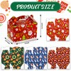 Christmas Treat Boxes, 24 Pieces Plaid Santa Elf Snowman Elk