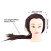 24in Salon Hairdressing Training Head Model Mannequin Cosmetology Practice With