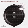 Cuisinel Cast Iron Lid - Fits 12"-Inch / 30.48-cm Lodge