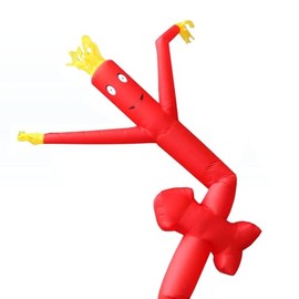 Red Arrow Dancing Fly Guy | 12' Foot Tall x 12" Inch Diameter | Fun Wacky Waving Inflatable Arm Flailing Tube Man | for Advertising, Promotion, and Entertainment (Requires Blower - NOT Included)