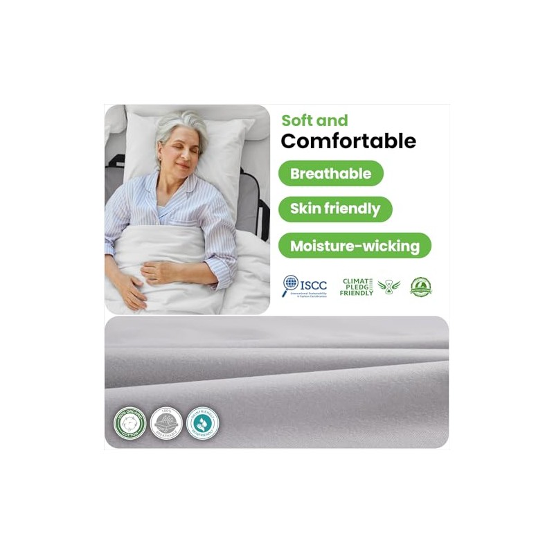 NIHAO Bed Positioning Pad 43" x 36" with 8 Reinforced
