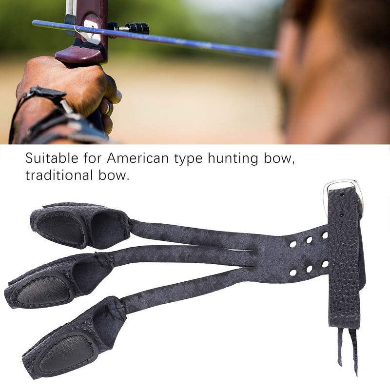 Archery Universal Three Finger Guard Gloves American Hunting Bow Traditional