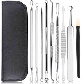 Professional Blackhead and Blemish Remover - Pimple Comedone Removal 2-In-1 Extractor Tool