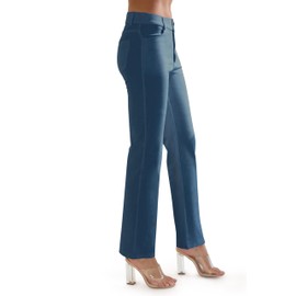 Prolific Health Women's Jean Look Jeggings Straight Leg Tights Yoga Many Colors Spandex Leggings Pants S-XXXL (Large, Teal)