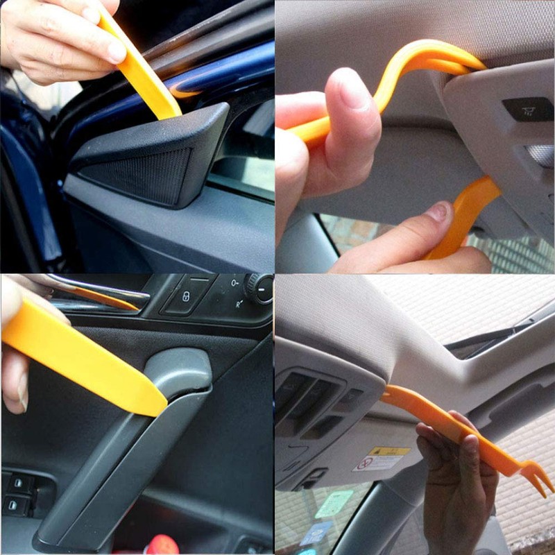 XINGSUI 4Pcs Car Radio Panel Crowbar Tool, Audio Removal Tool,