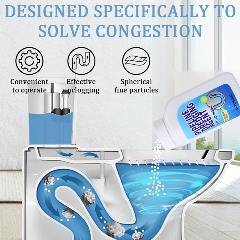 Powerful Pipe Dredging Agent - 350ml Drain Clog Remover |