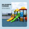 Playsafer Elevate Rubber Playground Tiles - 1" High Density Interlocking