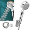 Turbine Fan Shower Head Shower Hose High Pressure 360 °