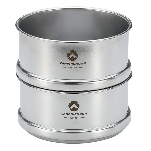 CAMPING MOON S362 SHERA CUP STEAMER SEIRO Dim Sum Mini Ceilo Stainless Steel 304 φ4.7 inches (12 cm) For 2 Tiers