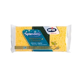 Arix Kitchen Sponges, vegetable cellulose, Yellow, 3 Pieces