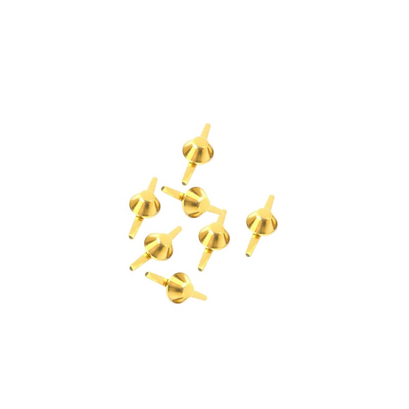 WedDecor Brass Mushroom Head Split Rivet Studs Gold Rivets for