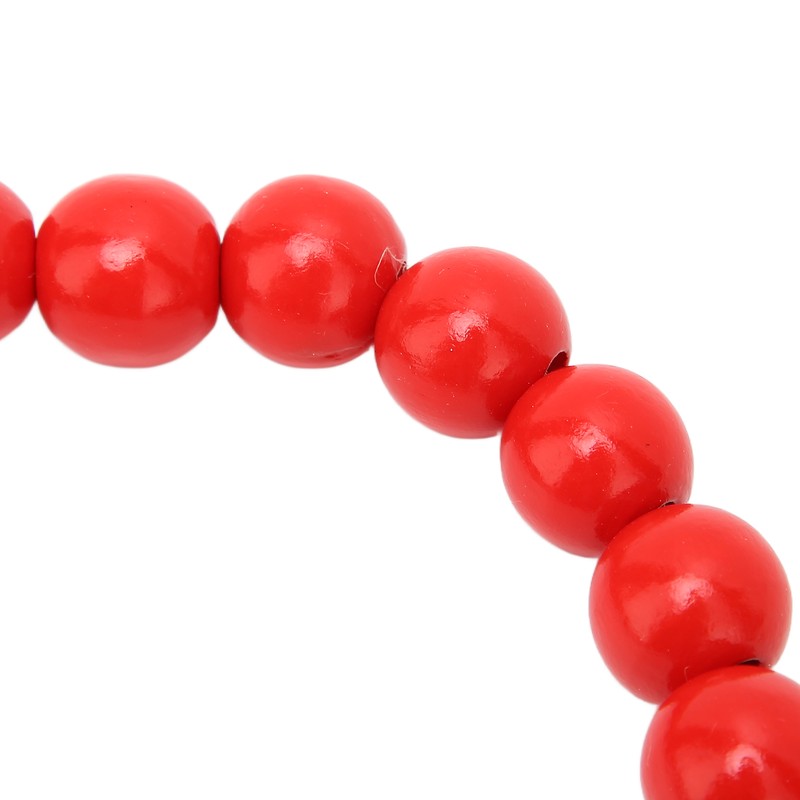 Wooden Bead String DIY Christmas Party Decoration Wall Hanging Long