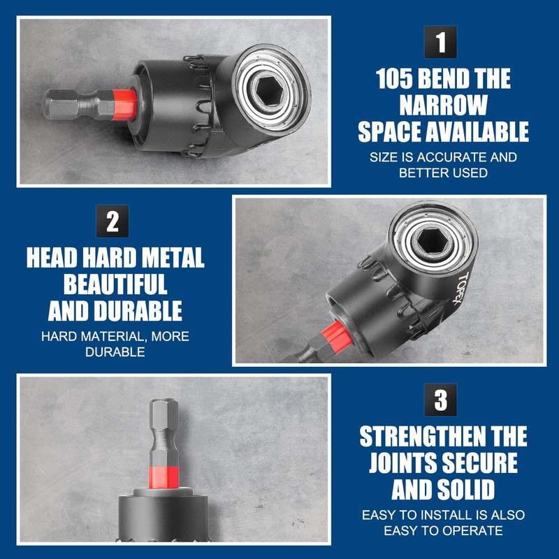 TOPEX 13Pcs Drill Socket Adapter Set, Heavy Duty Impact Grade