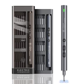 Kingsdun Mini Electric Screwdriver, 51 in 1 Cordless Precision Power Screwdriver Set with 48 Magnetic Bits, Rechargeable Repair Tool Kit with LED Lights for Phones Camera Watch Conputers Laptops Toys