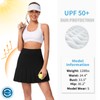 Soneven Women Knee Length Tennis Skort with Pockets High Waisted